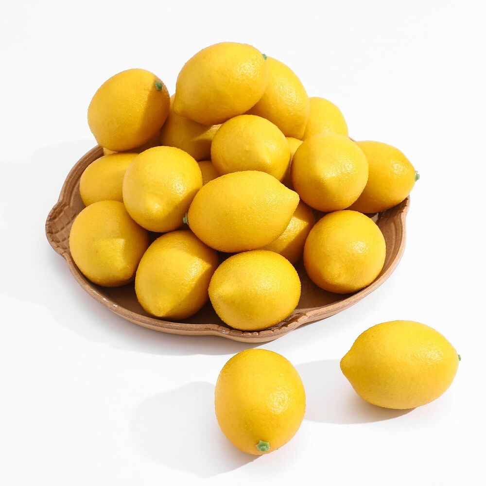 Dallisten 12 Pieces of Artificial Lemons